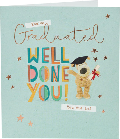 Boofle Cute Design 'Well Done You' Graduation Congratulations Card