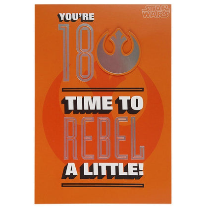 Star Wars Rebels 18th Birthday Card 'Time To Rebel' 