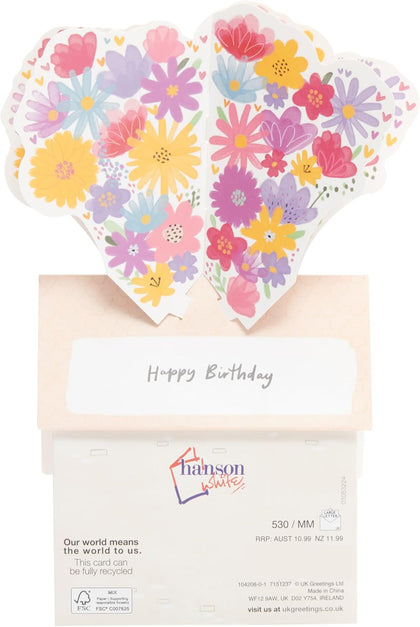 Pop-Up Flower Shop Design Mum Birthday Card