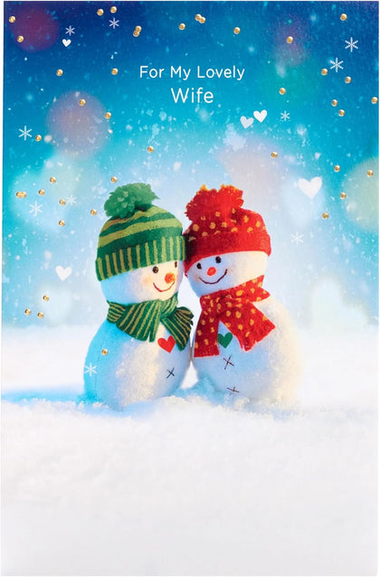 Snowcouple Design Wife Christmas Card