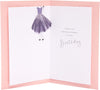 Pretty Dress Design Sister Birthday Card