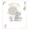 Bear With Vase Of Flowers Mother's Day Card