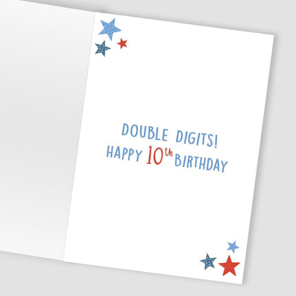 Contemporary Ten-Tastic Fun! Boy 10th Birthday Card