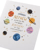 Universe Planets Design Nephew Birthday Card