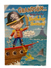 Grandson Pirate Happy Birthday Greeting Card Look Out Shark Attack