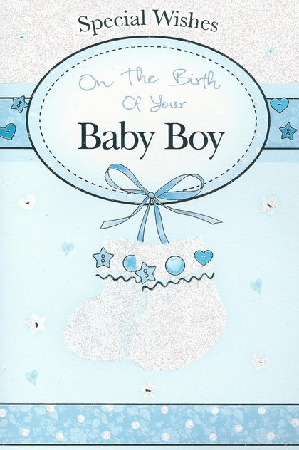 Special Wishes On The Birth of Your Baby Boy Card