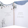 Foxes Winter Scene Traditional Winter Illustration Design Son Christmas Card