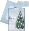 Classic Winter Scene with Tree Design Boxed Christmas Card for Fiancé