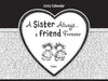 Sentimental Verse A Sister Always A Friend Forever 2025 Keepsake Wall Calendar