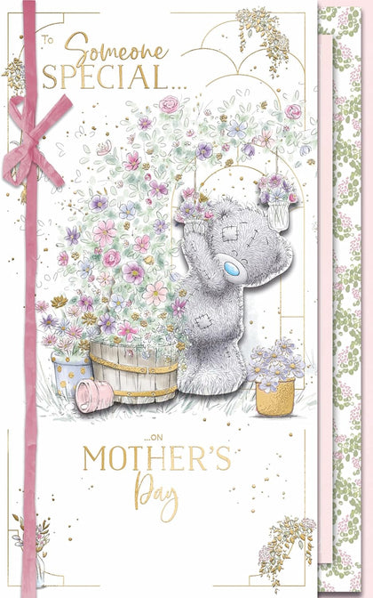 Bear Hanging Flower Jars Someone Special Mother's Day Card