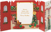 Festive House Shaped Design From Our House to Yours Christmas Card