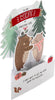 Cute Pop Up Bears and Mistletoe Design Wife Christmas Card