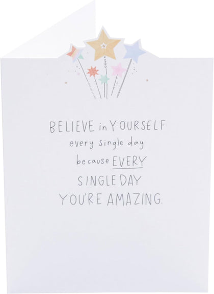 Believe in Yourself Card Supportive Design Blank Card