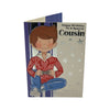 Cousin Male Juvenile Boy In Red Shirt Design Birthday Card