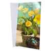 Yellow Flowers Design Easter Money Wallet Card