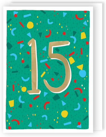 Contemporary Fun Fiesta! Boy 15th Birthday Card