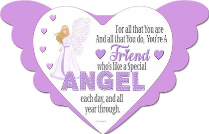 FRIEND Angel Heart Design Plaque