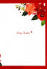 Poinsettia Embellished Magnifique Special Wife Large Christmas Card