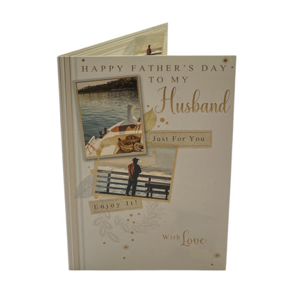 To My Husband Just For You Photographic Design Father's Day Card