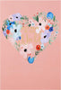 Best Mum In The World Flower Heart Design Mother's Day Card