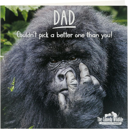 Funny Gorilla Design Dad Father's Day Card 