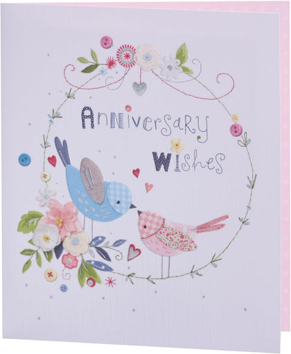 Love Birds Design Anniversary Card