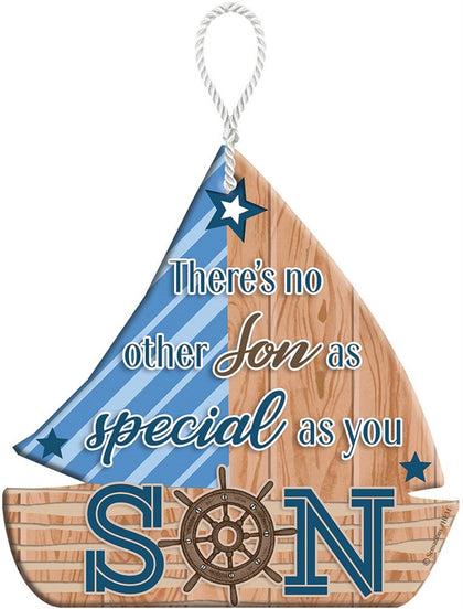 SON HeartFelts Boat Shaped Hanging Plaque