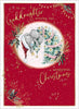 Bear Decorating Tree Goddaughter Christmas Card