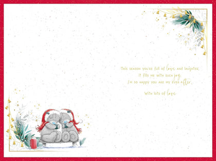 Bears Wearing Christmas Hats Husband Christmas Card