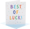 Colourful Spotty Design Good Luck Card