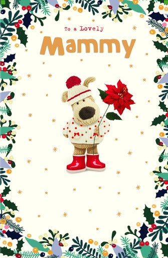 Boofle with Flower Mammy Christmas Card