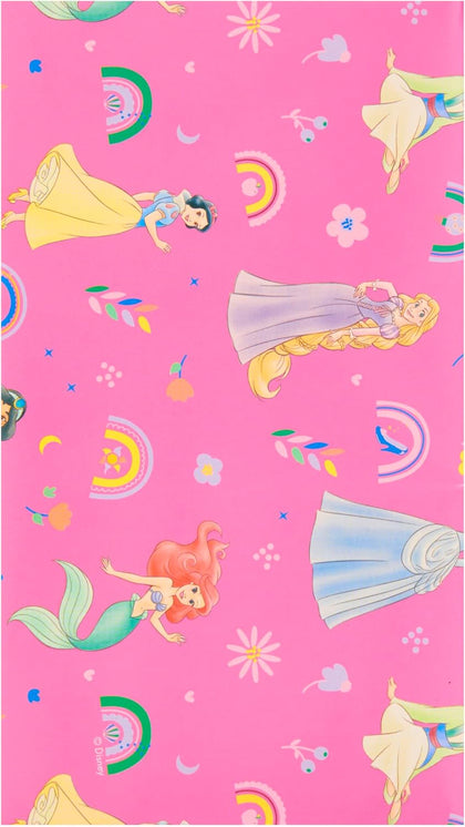 Disney Princess Multipack of 2 Sheets of Wrapping Paper & 2 Tags for Her