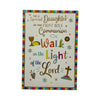 For Daughter Walk In The Light First Holy Communion Religious Card