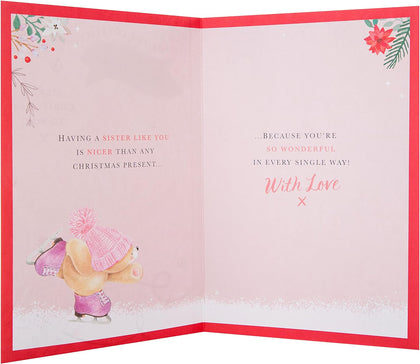 Cute Forever Friends Design Sister Christmas Card