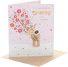 Boofle with Bouquet Granny Birthday Card