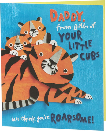 Roarsome Design for Daddy from Your Little Cubs Father's Day Card