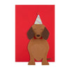 3D Pop-Up Sausage Dog Design Birthday Card