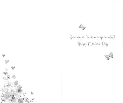 The Loveliest Mum Pink Petal Passion Hand-Finished Mother's Day Card