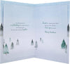 Classic Winter Scene with Tree Design Boxed Christmas Card for Boyfriend