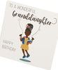 Kindred X Afrotouch Wonderful Granddaughter Birthday Blank Card