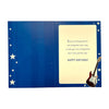 Age 16 Male Silver Stars And Guitar Design Birthday Card