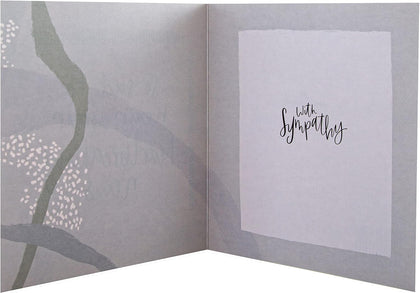 Contemporary Text Based Design Sympathy Card