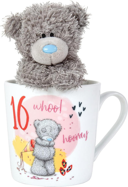 Me To You Bear 16th Birthday Mug Ceramic & Plush Gift Set