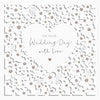 Stunning Floral Laser Cut Design 'On Your Wedding Day Congratulations Card