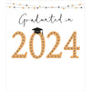 Graduated In 2024 Congratulations Greeting Card