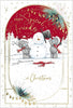 Bears With Snowman Special Friends Christmas Card