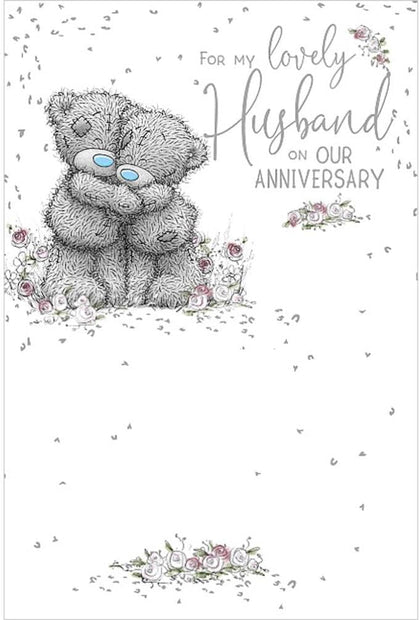 Bears Hugging Husband Anniversary Card