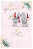 Bears With Heart Behind Back Girlfriend Christmas Card