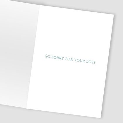 With Deepest Sympathy Thinking Of You Simple Sympathy Card