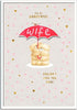 Bears Holding Umbrella Wonderful Wife Valentine's Card